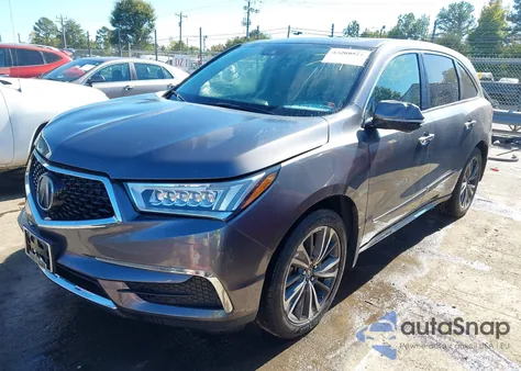 2020 Acura Mdx Technology Package z USA, uszkodzony, nr VIN 5J8YD4H54LL030332